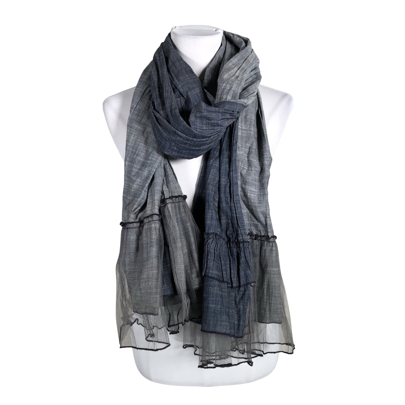 Naisten Plain Vanilla - Huivi, koko Maxi - Sininen (1)