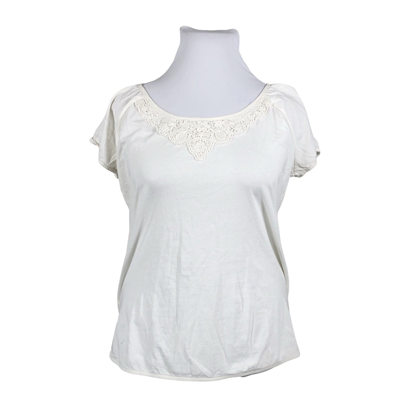 Naisten Esprit - T-paita, koko 44 - Luonnonvalkoinen (1)