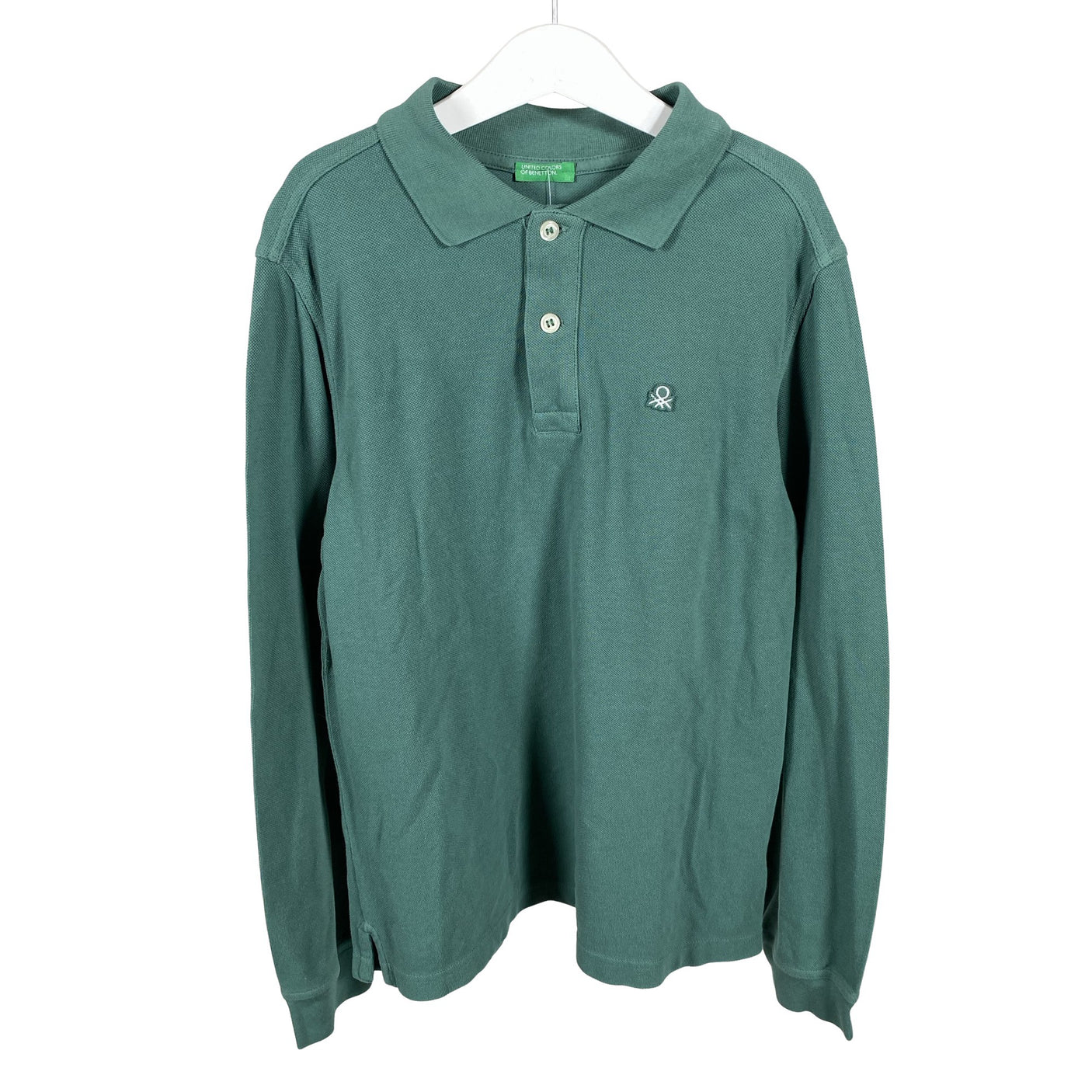 Poikien Benetton - Pikeepaita, koko 146 - 152 - Vihreä (1)