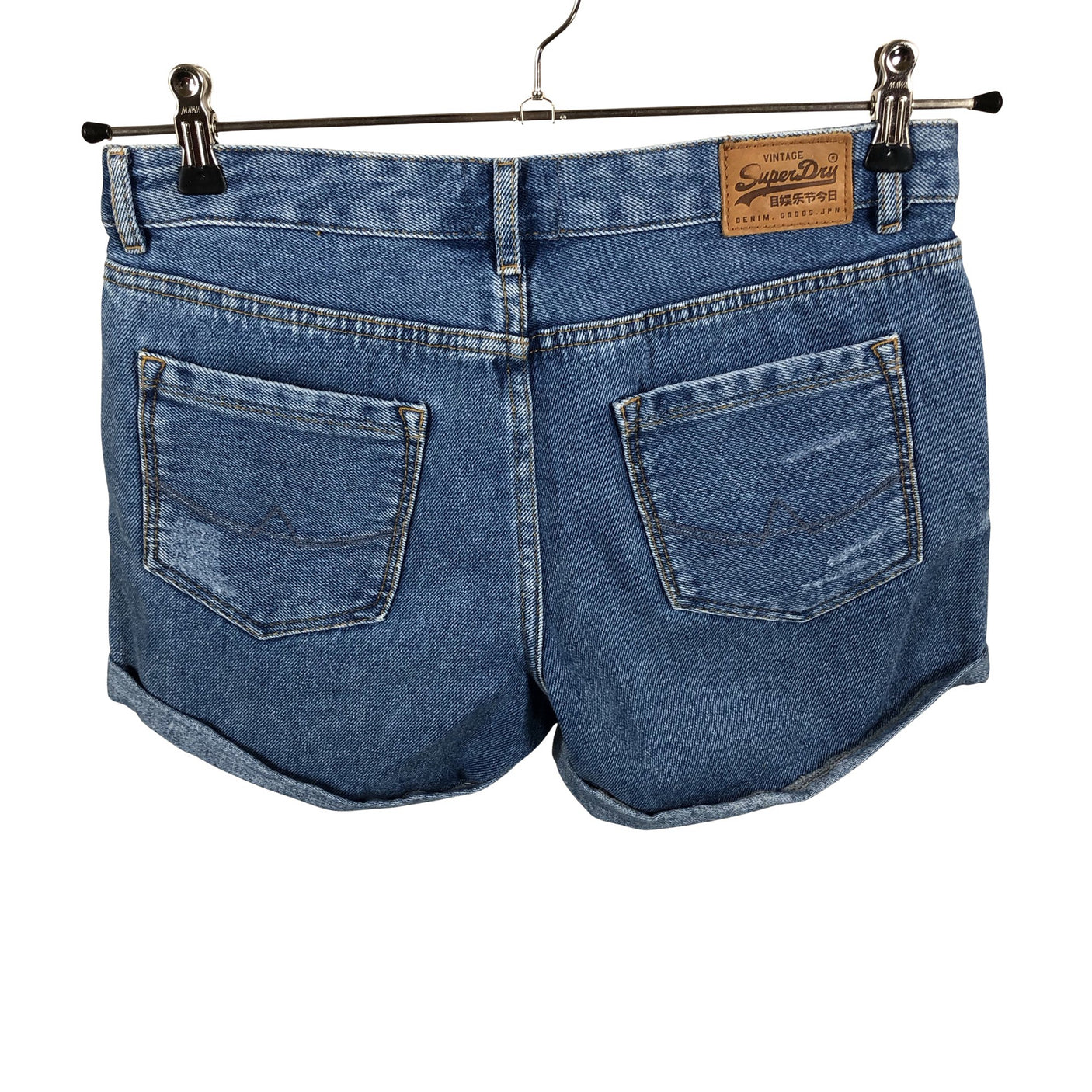 Naisten Superdry - Farkkushortsit, koko W25 - Sininen (3)