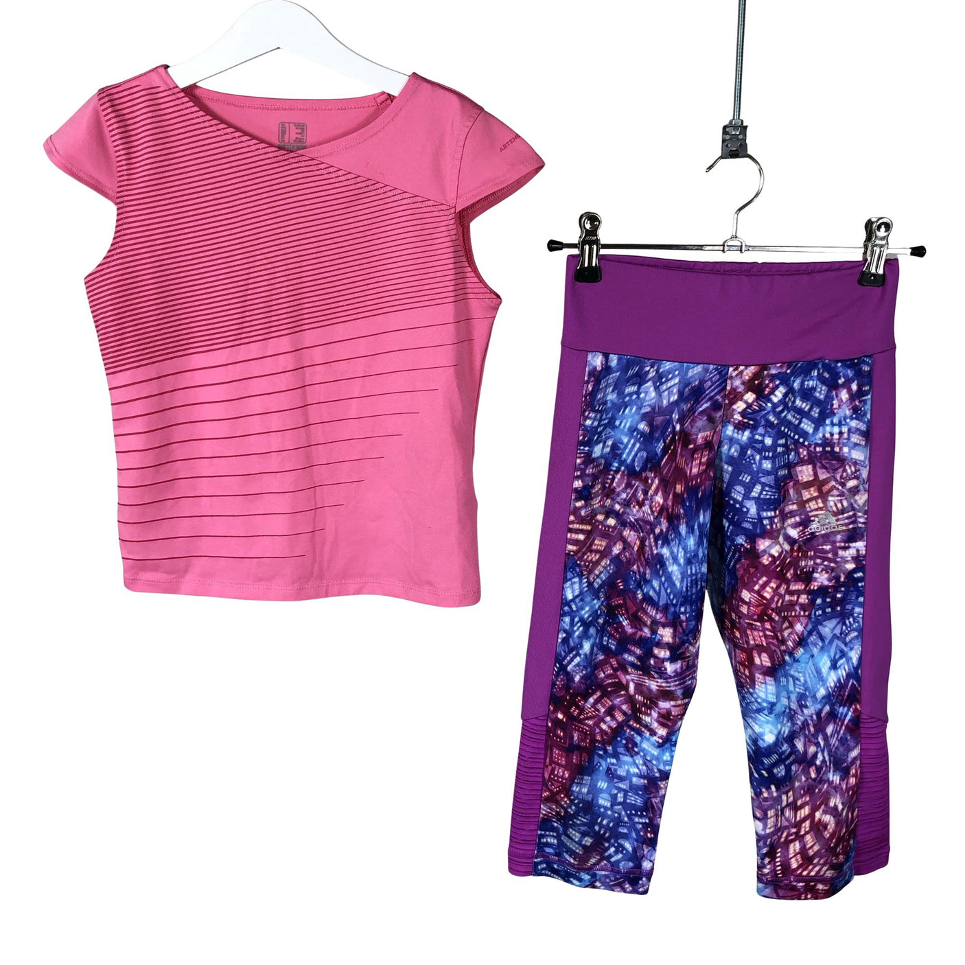 Tyttöjen Adidas - Urheiluasu, koko 134 - 140 - Violetti (1)