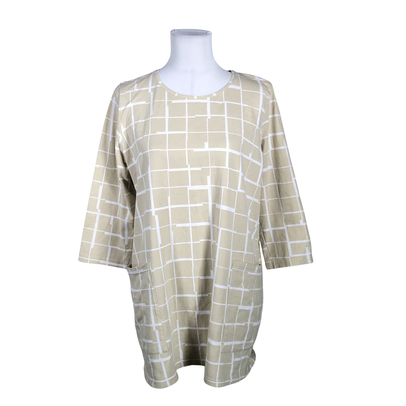 Naisten Nanso - Trikootunika, koko 40 - Beige (1)