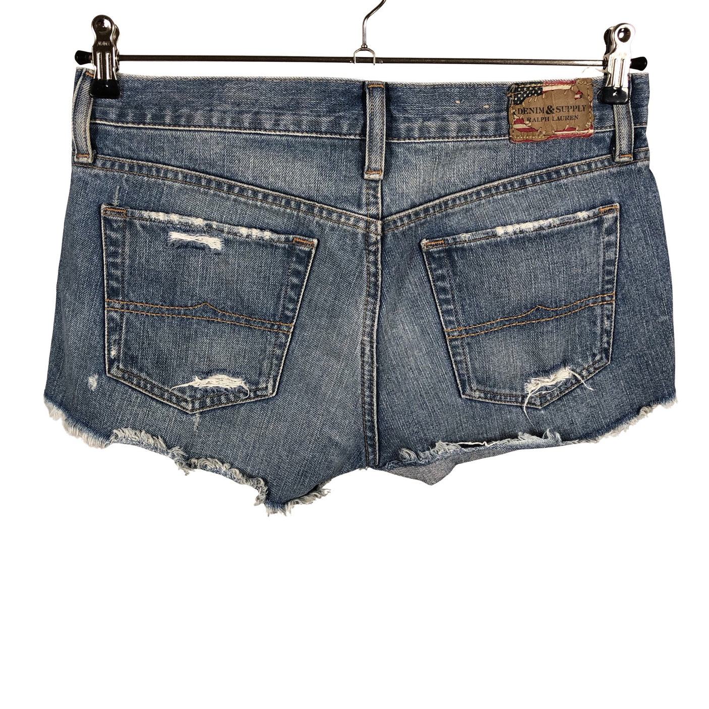 Naisten Denim & Supply Ralph Lauren - Farkkushortsit, koko W27 - Sininen (2)