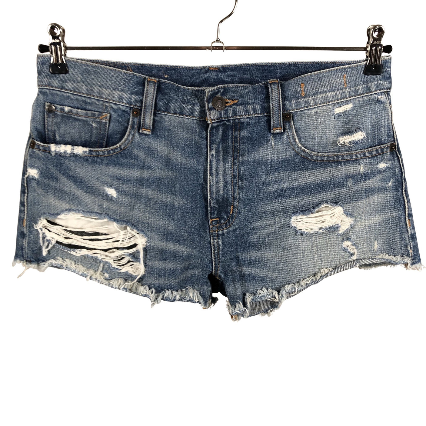 Naisten Denim & Supply Ralph Lauren - Farkkushortsit, koko W27 - Sininen (1)