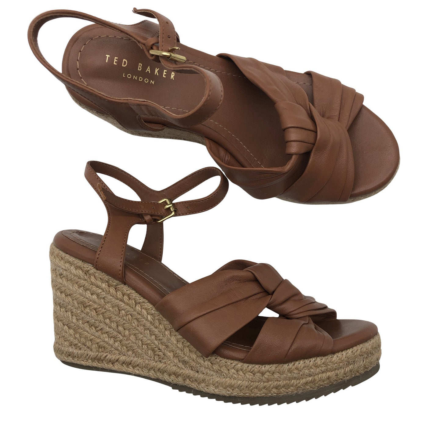Naisten Ted Baker - Kiilakorkosandaalit, koko 36 - Ruskea (1)