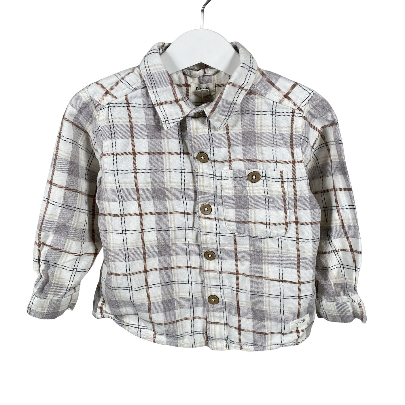 Unisex Newbie - Kauluspaita, koko 86 - 92 - Valkoinen (1)