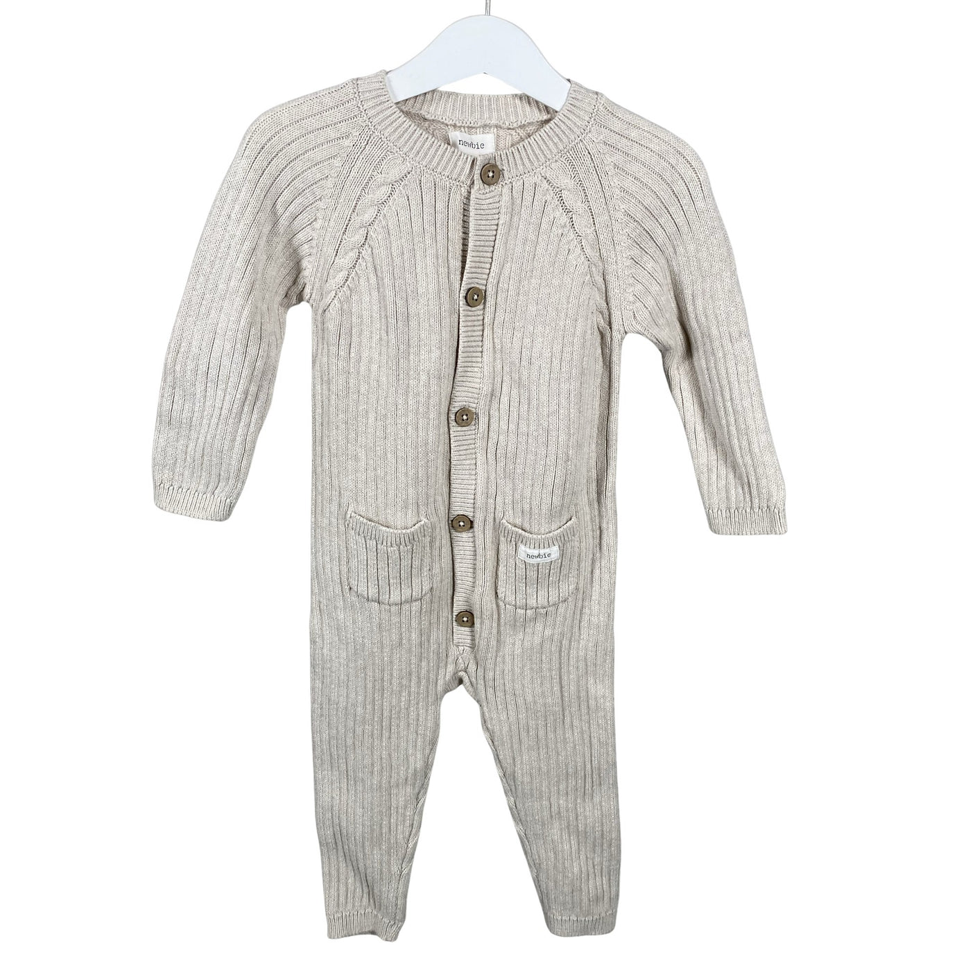 Unisex Newbie - Haalari, koko 74 - 80 - Beige (1)