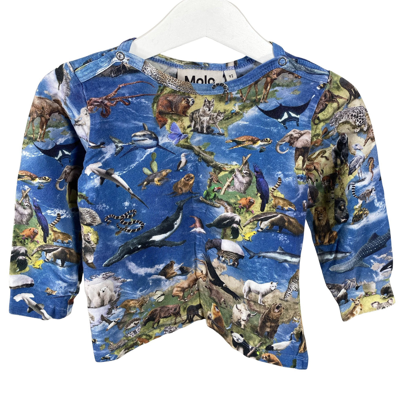 Unisex Molo Kids - Trikoopaita, koko 86 - 92 - Sininen (1)