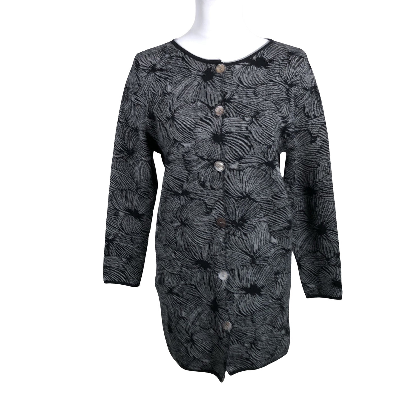 Naisten Nanso - Neuletakki, koko 36 - Harmaa (1)