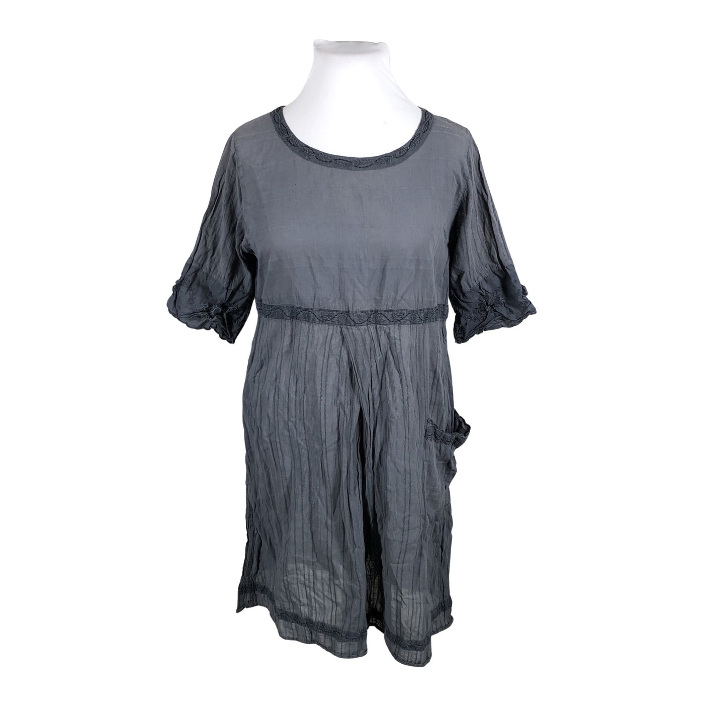 Naisten Gudrun Sjöden - Kangasmekko, koko 44 - Harmaa (2)