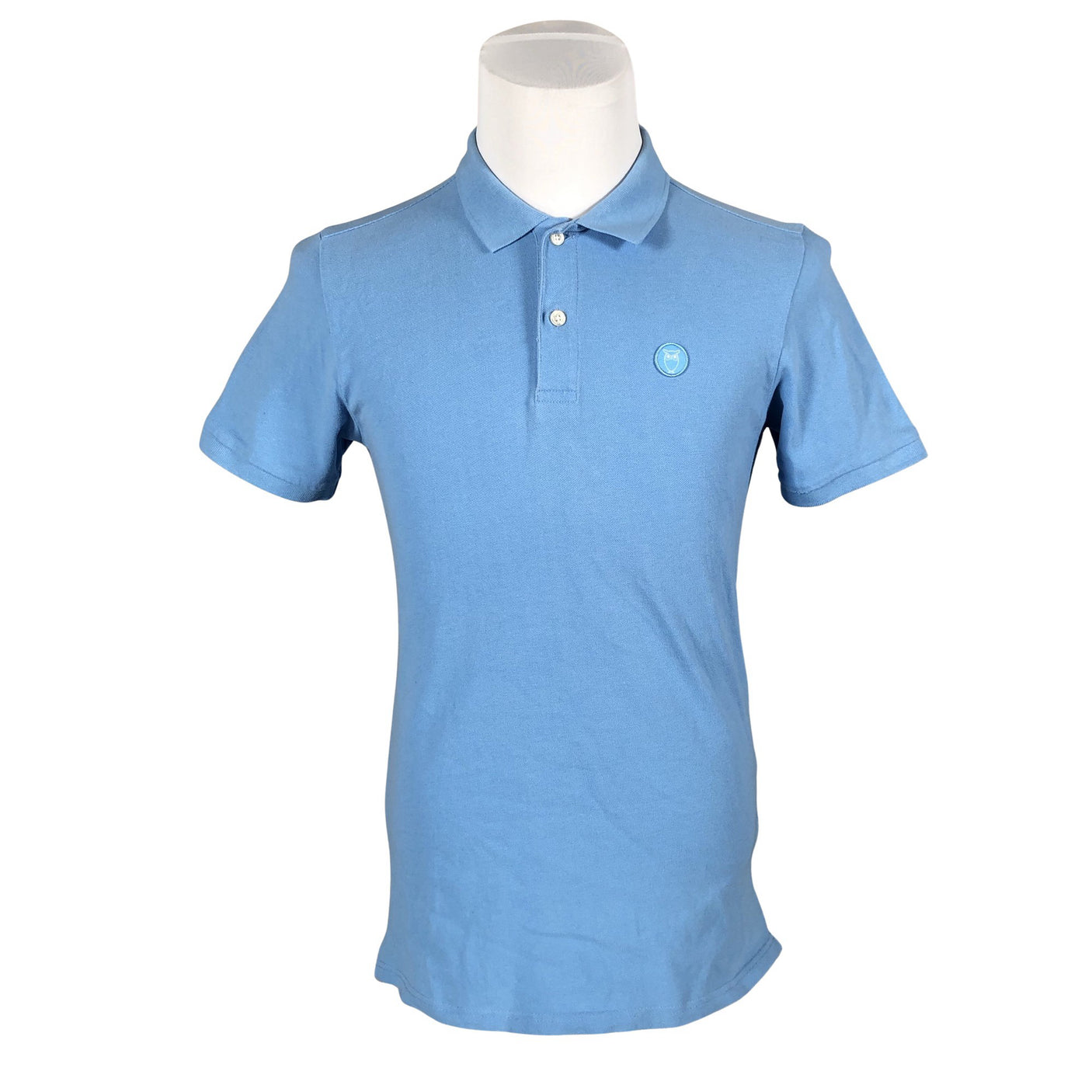 Miesten Knowledge Cotton Apparel - Pikeepaita, koko M - Vaaleansininen (1)