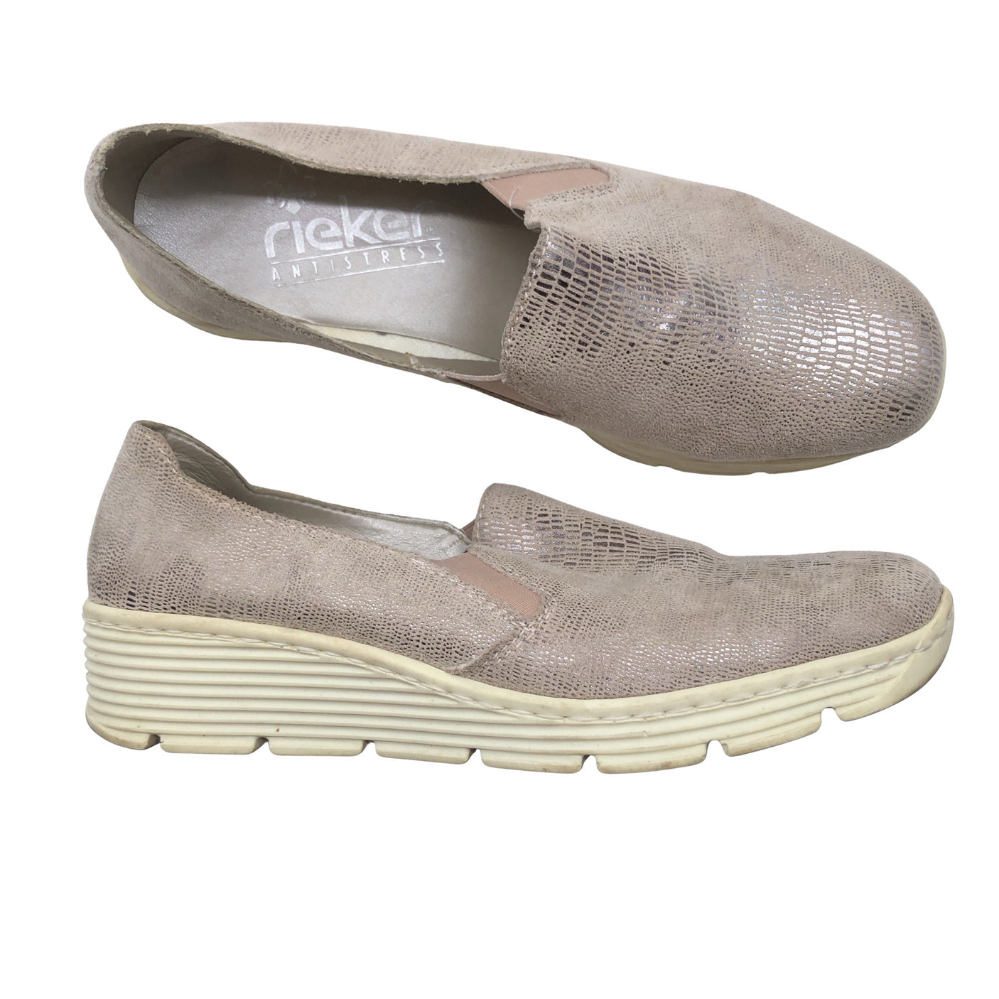 Miesten Rieker - Loaferit, koko 38 - Beige (1)