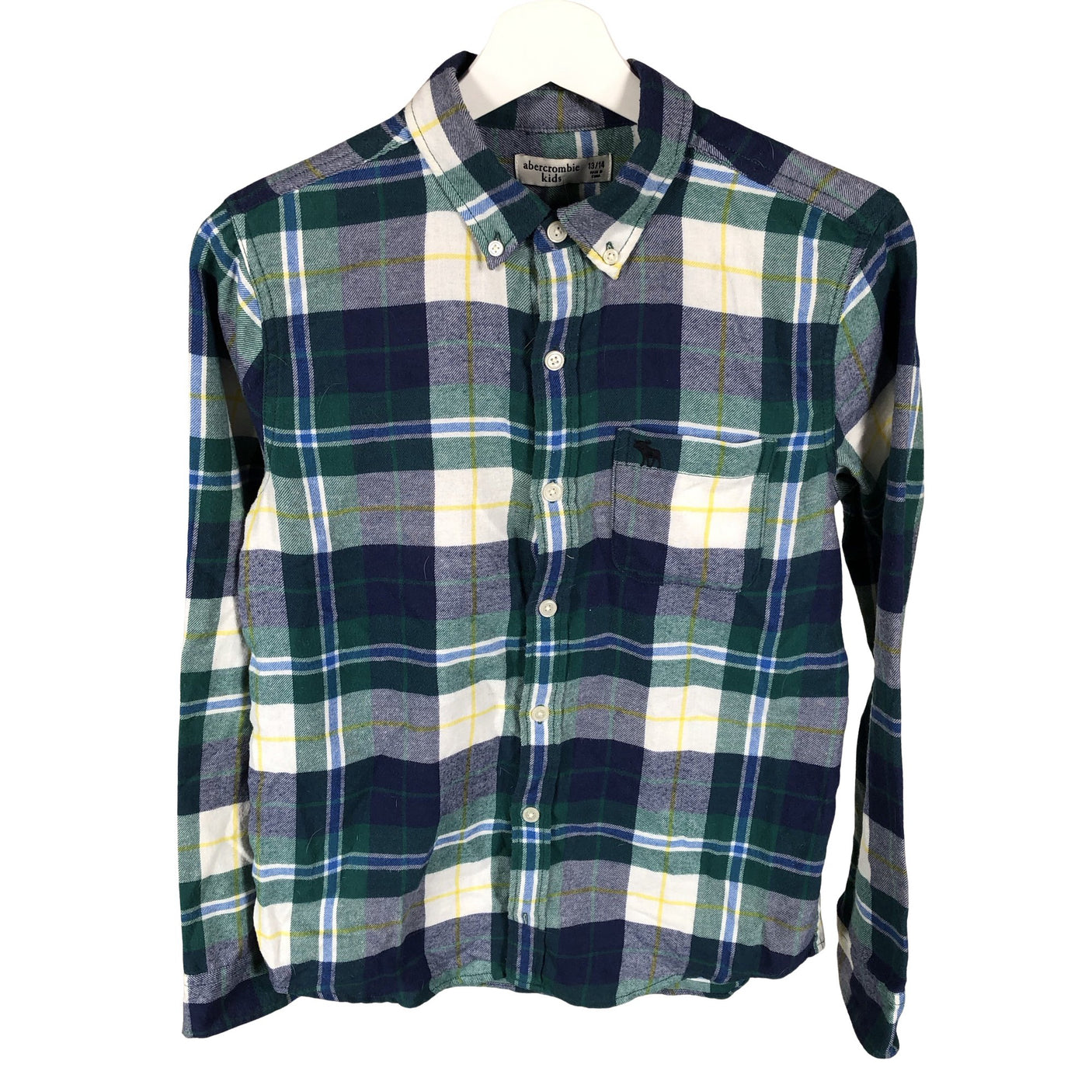 Poikien Abercrombie&Fitch - Flanellipaita, koko 152 - 158 - Sininen (1)