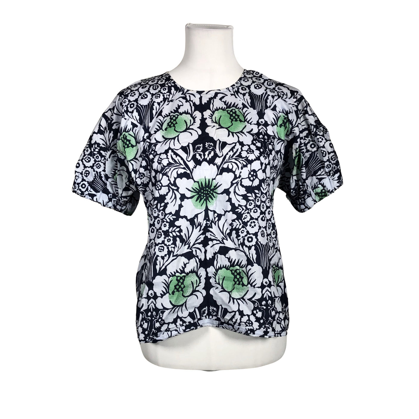 Naisten Marimekko - Lyhythihainen pusero, koko 36 - Sininen (1)