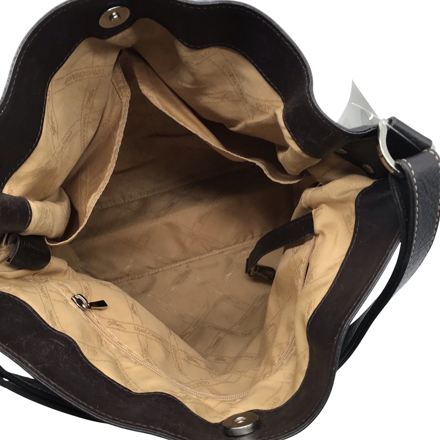 Naisten Longchamp - Käsilaukku, koko Maxi - Ruskea (3)