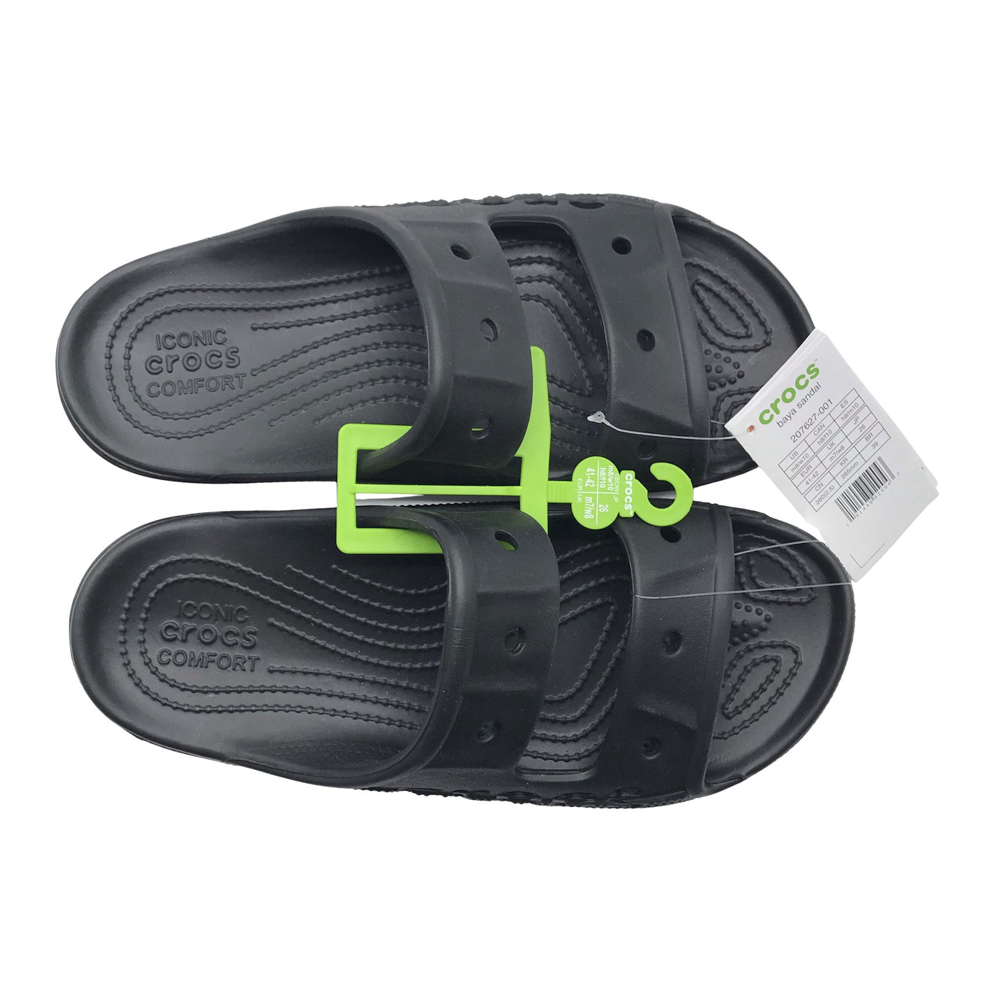 Unisex Crocs - Sandaalit, koko 41 - Musta (1)
