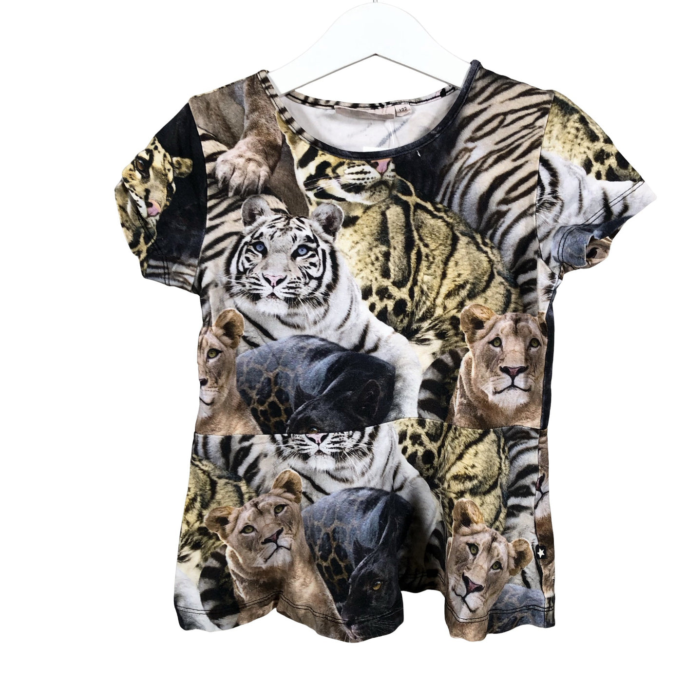 Tyttöjen Molo Kids - T-paita, koko 116 - 122 - Ruskea (1)