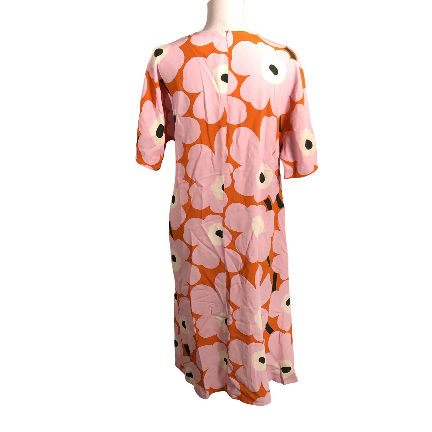 Naisten Marimekko - Sifonkimekko, koko 40 - Oranssi (2)