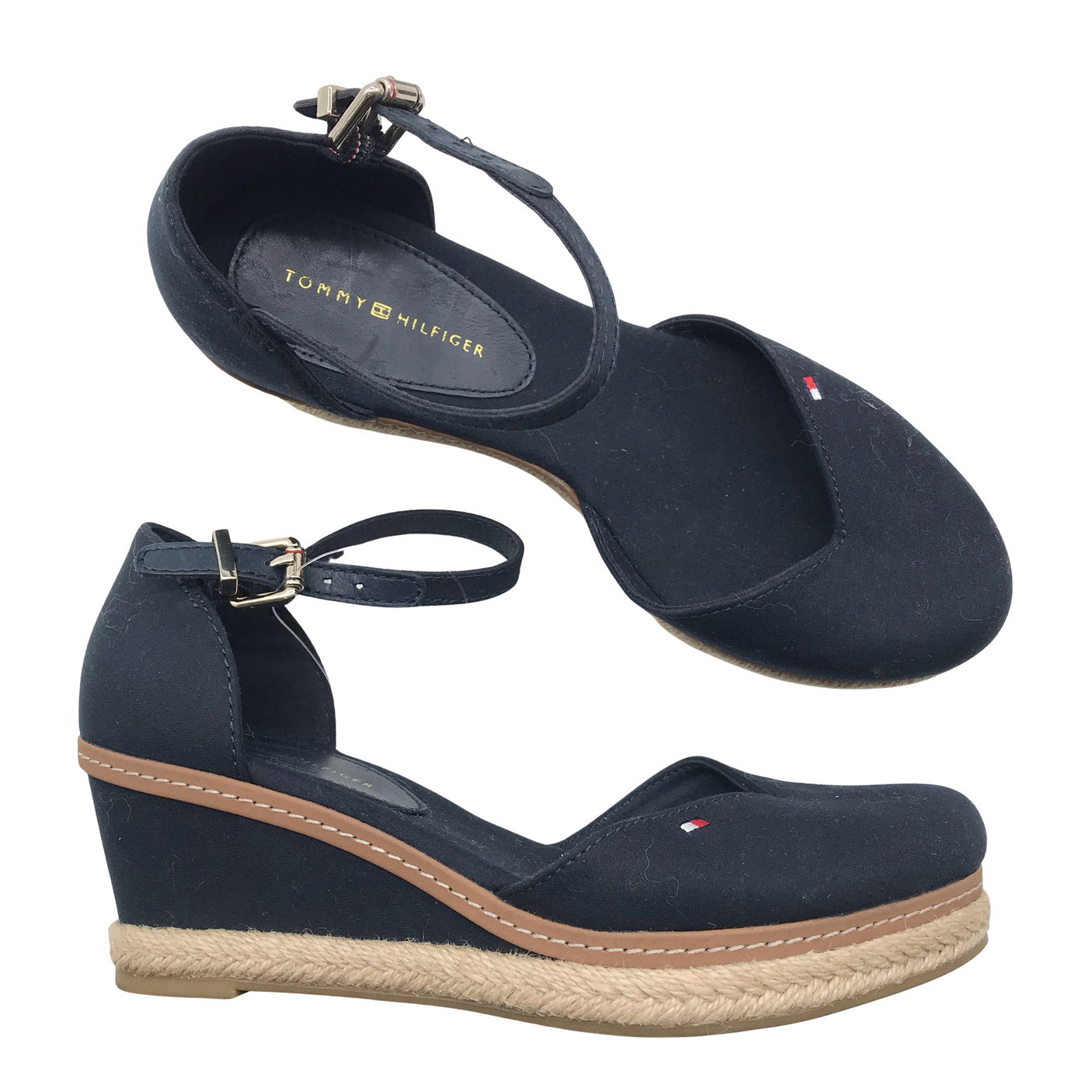 Naisten Tommy Hilfiger - Kiilakorkosandaalit, koko 36 - Sininen (1)
