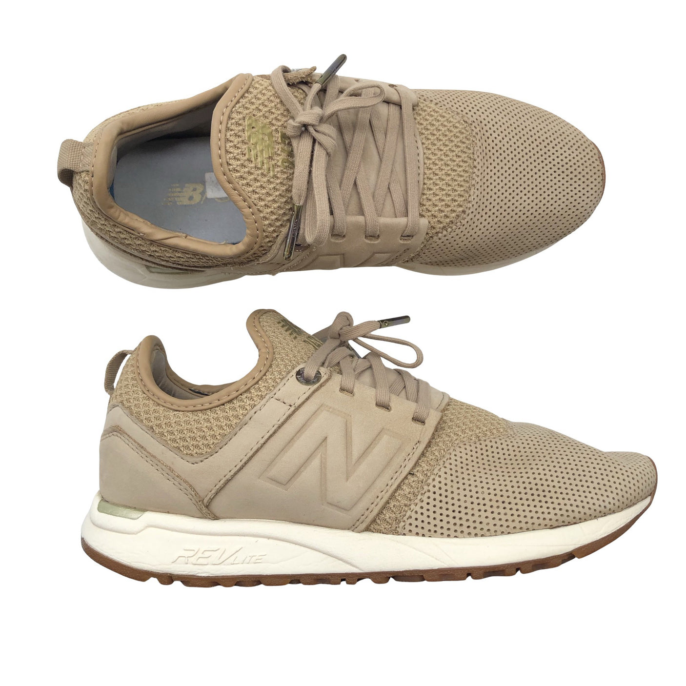 Naisten New Balance - Tennarit, koko 37 - Beige (1)