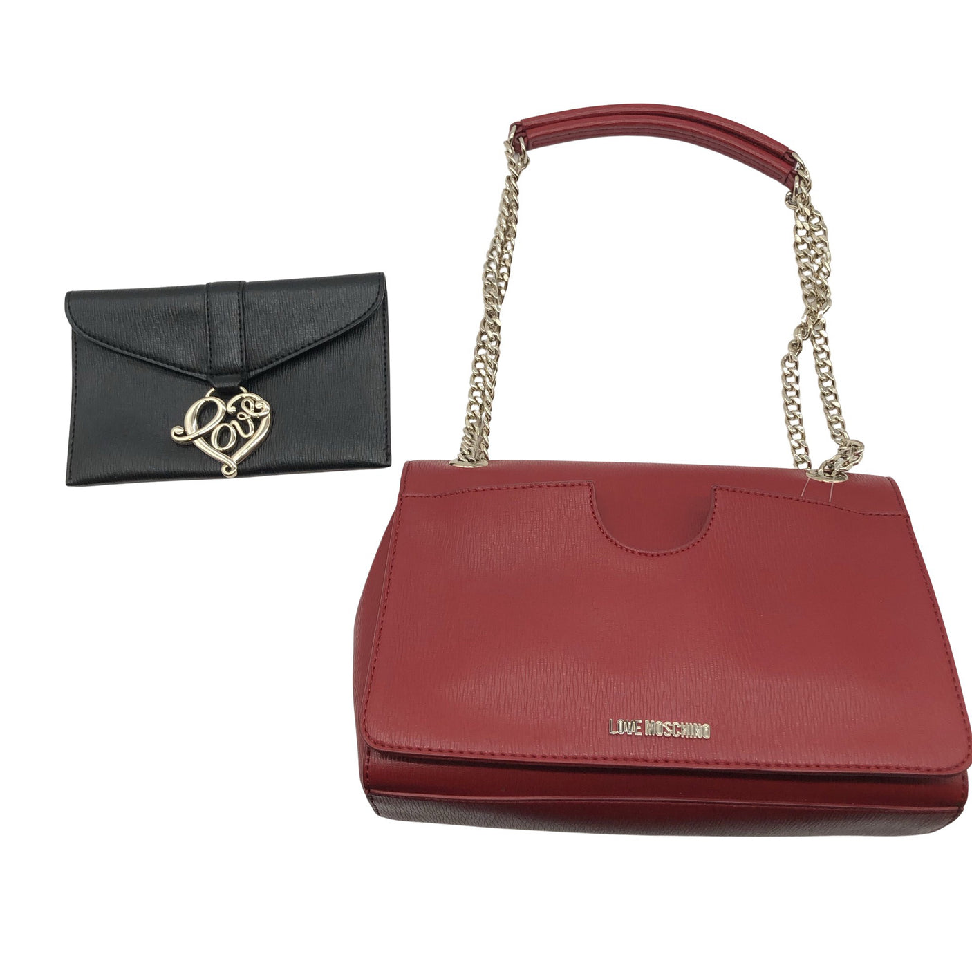 Naisten Love Moschino - Käsilaukku, koko Midi - Viininpunainen (3)