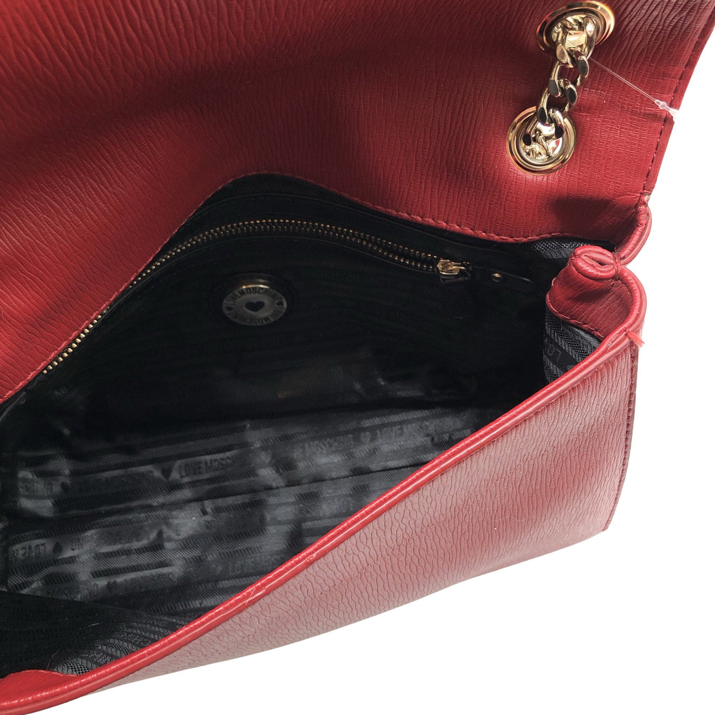 Naisten Love Moschino - Käsilaukku, koko Midi - Viininpunainen (5)