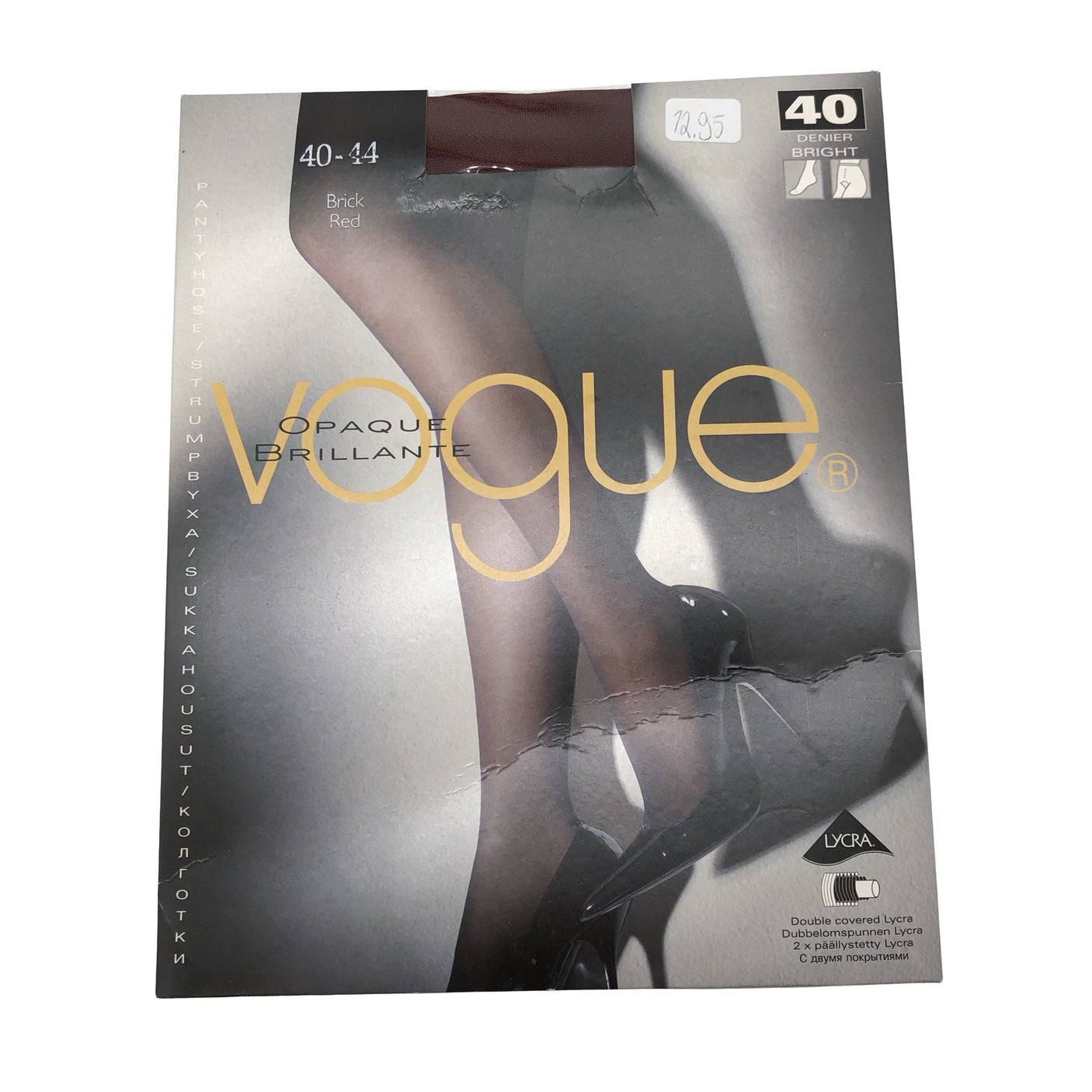 Naisten Vogue - Sukkahousut, ohuet, koko 42 - Punainen (1)