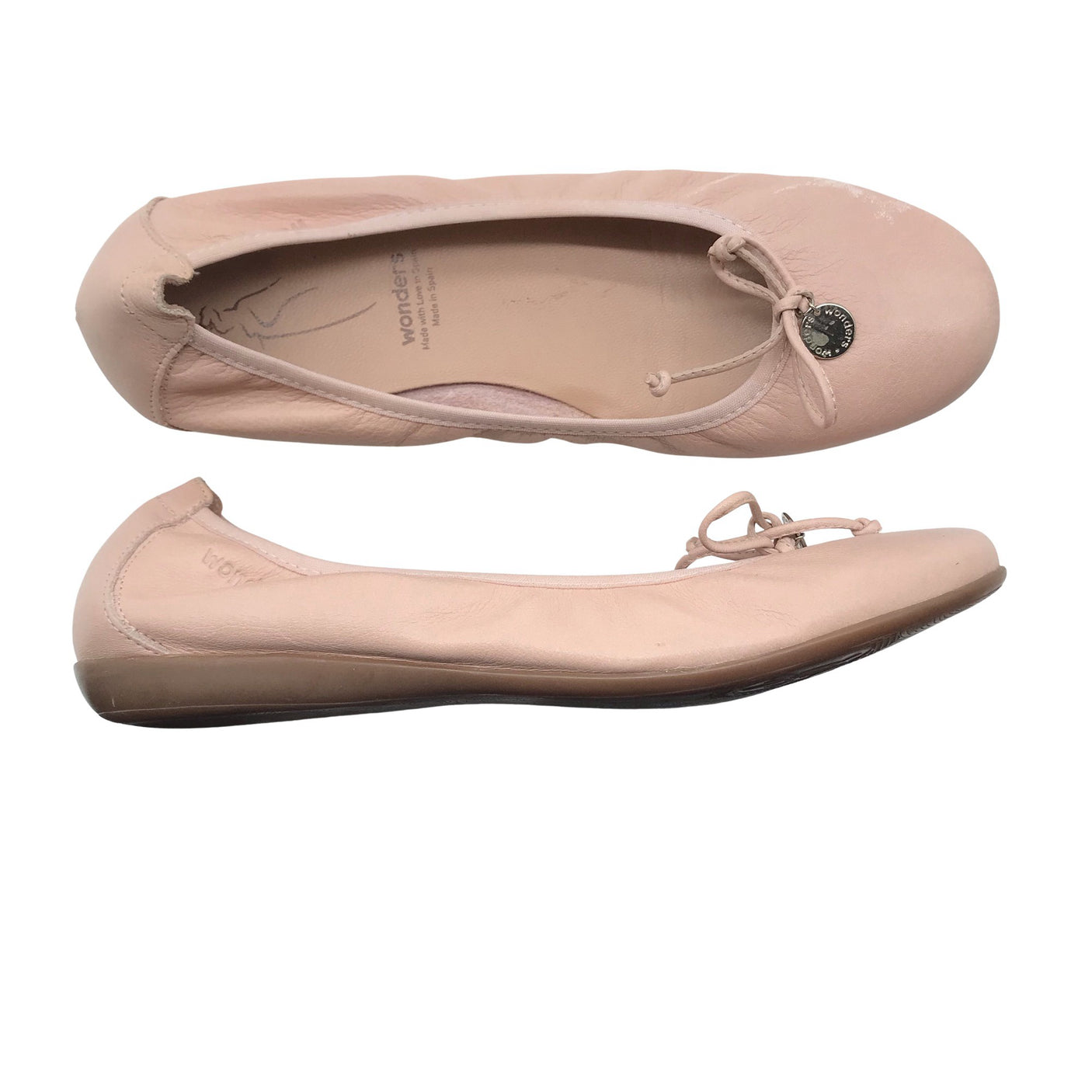 Naisten Wonders - Ballerinat, koko 39 - Vaaleanpunainen (2)