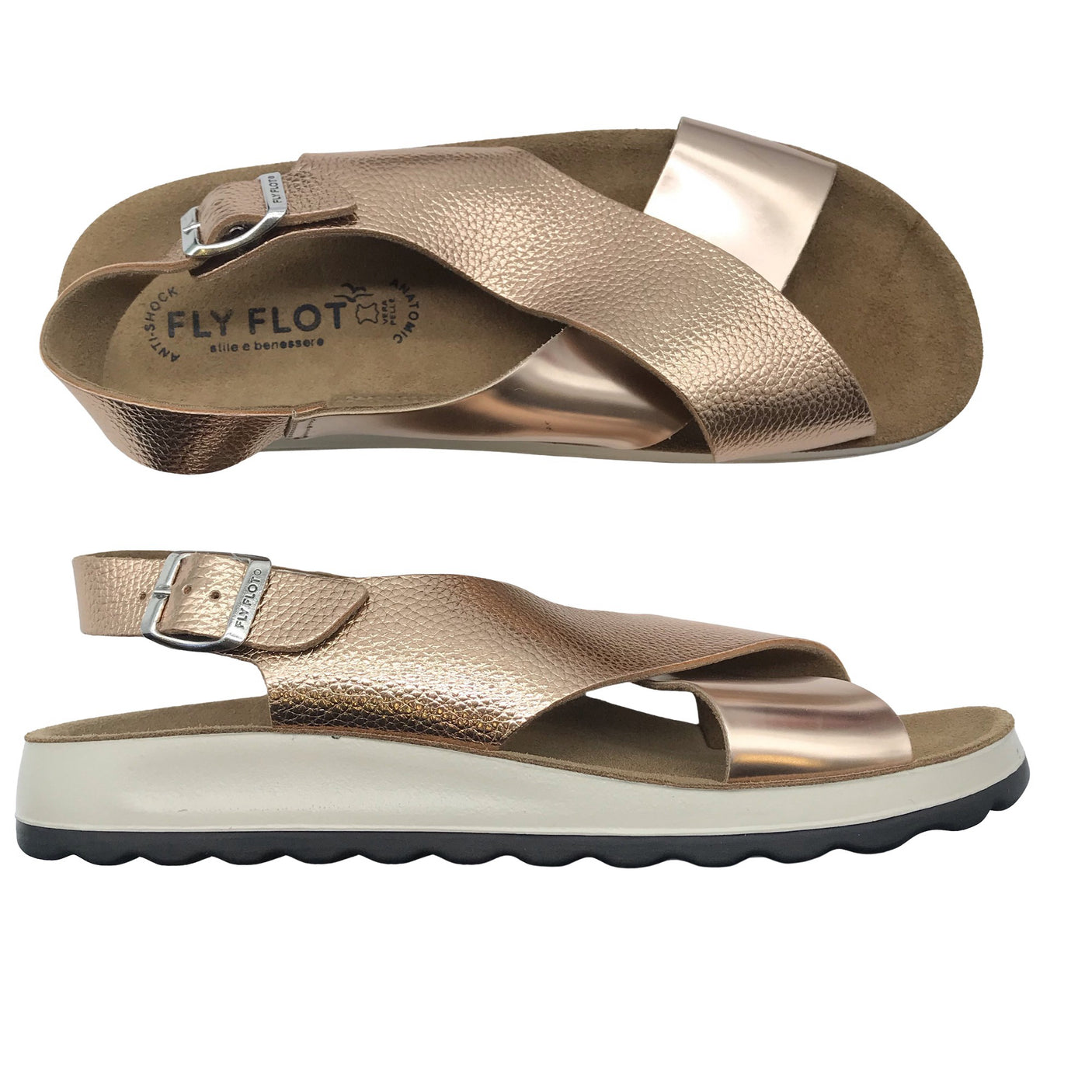 Naisten FlyFlot - Sandaalit, koko 41 - Pinkki (1)