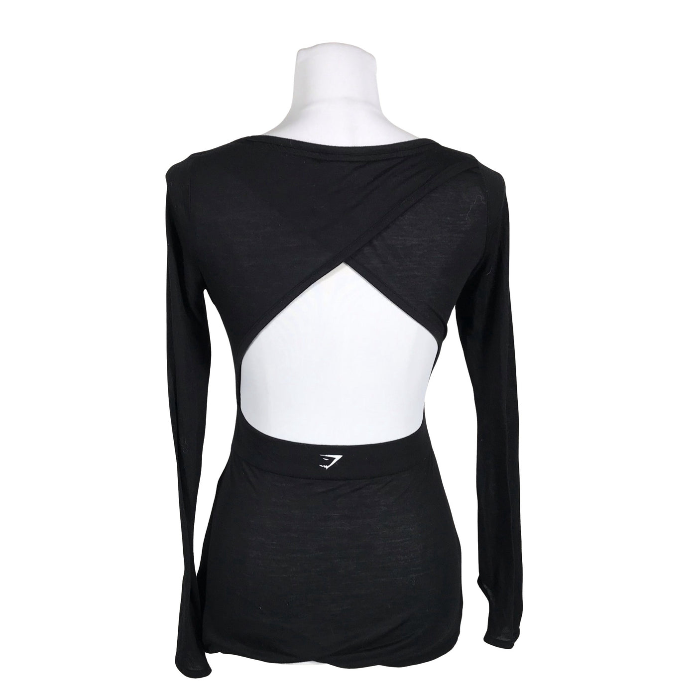 Naisten Gymshark - Urheilupaita, pitkät hihat, koko 38 - Musta (5)