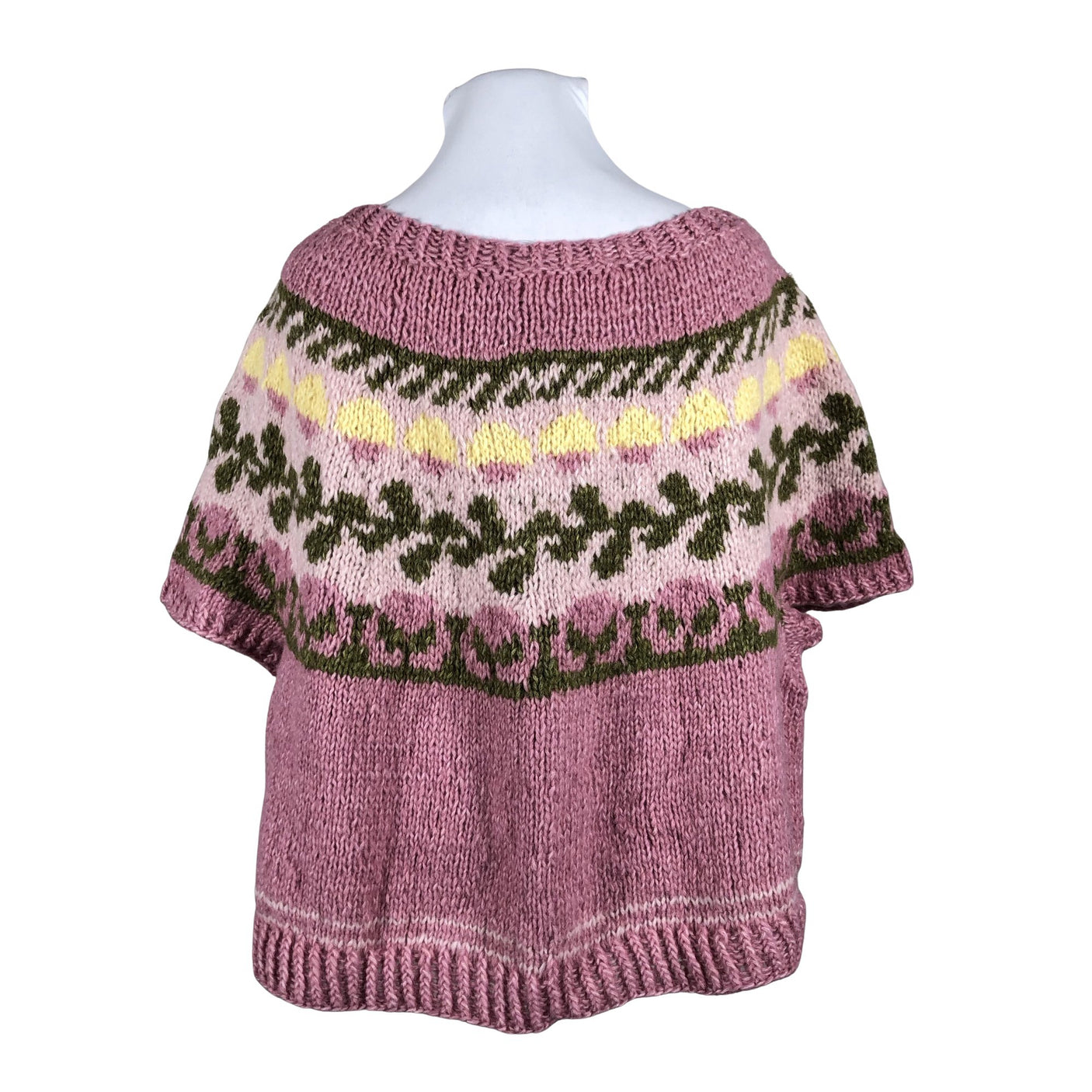 Naisten Handmade - Neulepaita, koko 48 - Vaaleanpunainen (3)