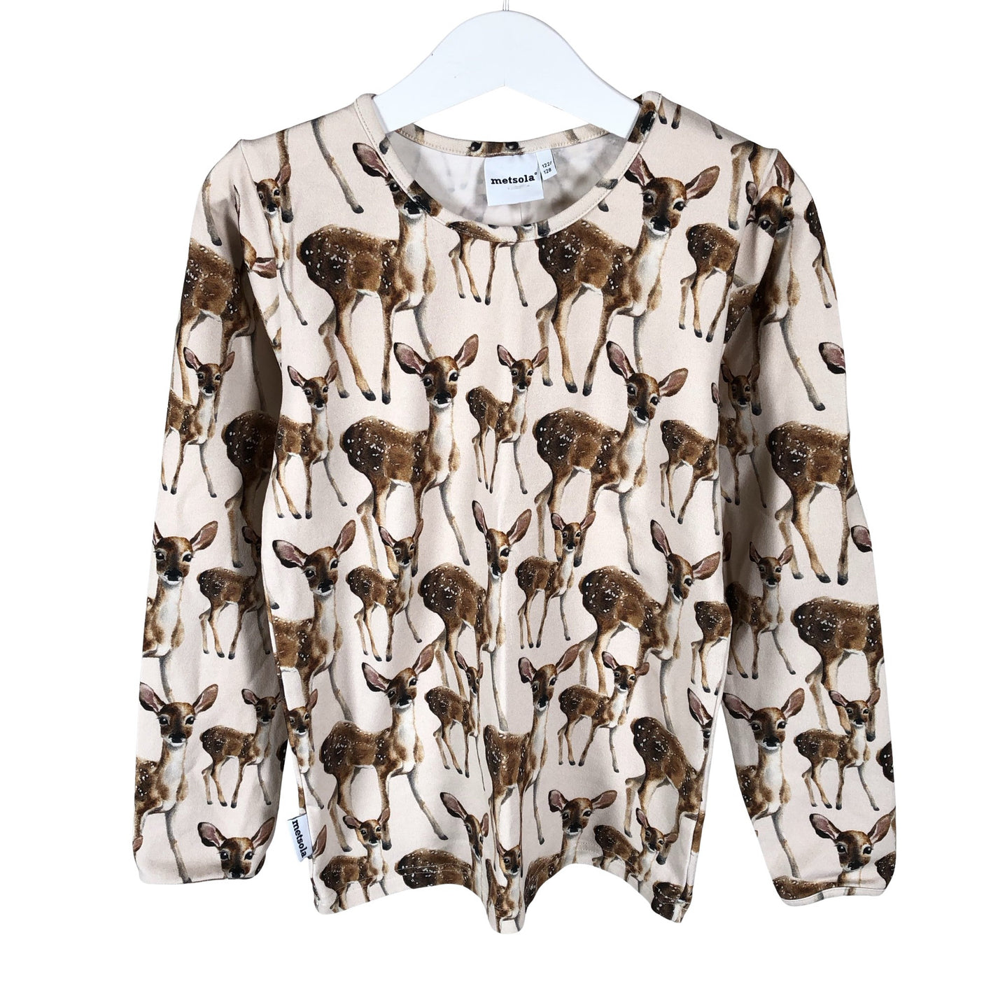 Unisex Metsola - Trikoopaita, koko 122 - 128 - Beige (1)
