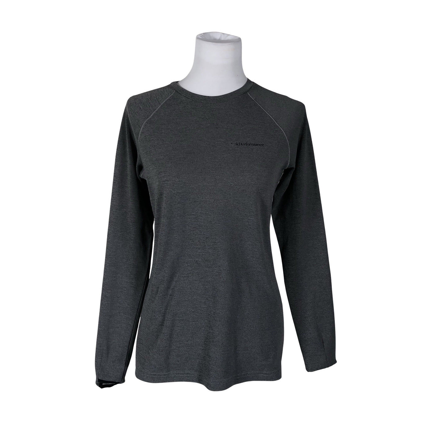 Naisten Peak Performance - Urheilupaita, pitkät hihat, koko 36 - Harmaa (1)