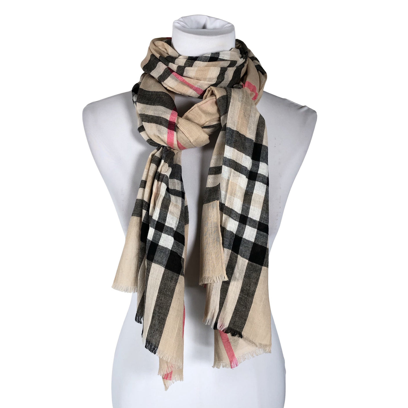 Naisten Fraas - Huivi, koko Maxi - Beige (1)