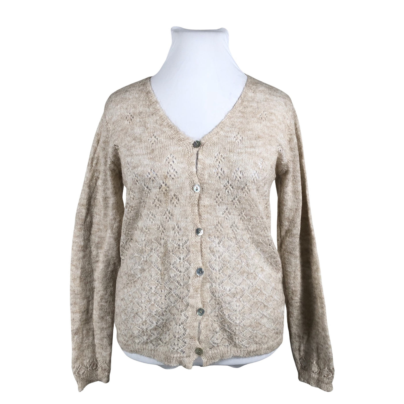 Naisten Bohemiana - Neuletakki, koko 42 - Beige (1)