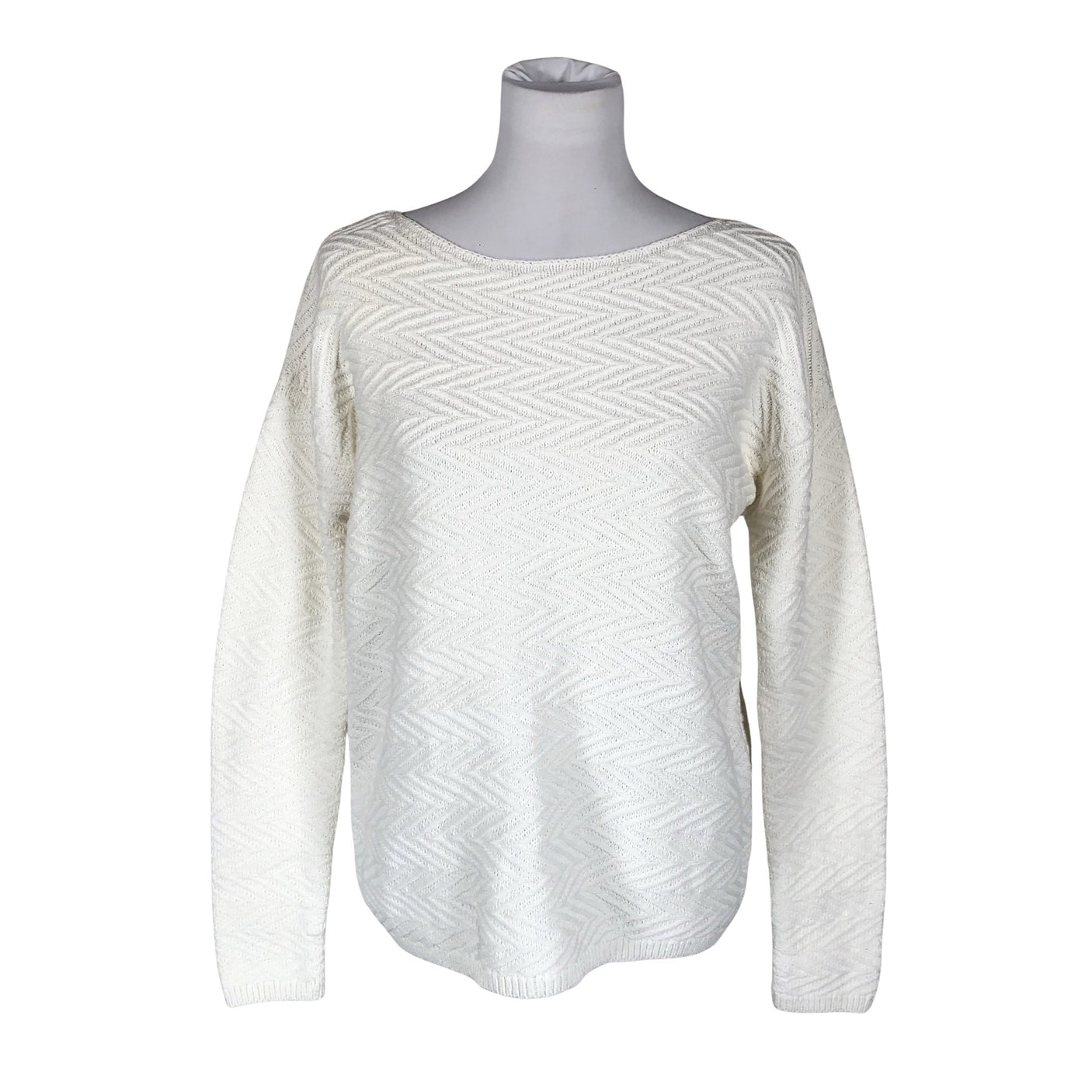 Naisten Esprit - Neulepaita, koko 40 - Valkoinen (1)