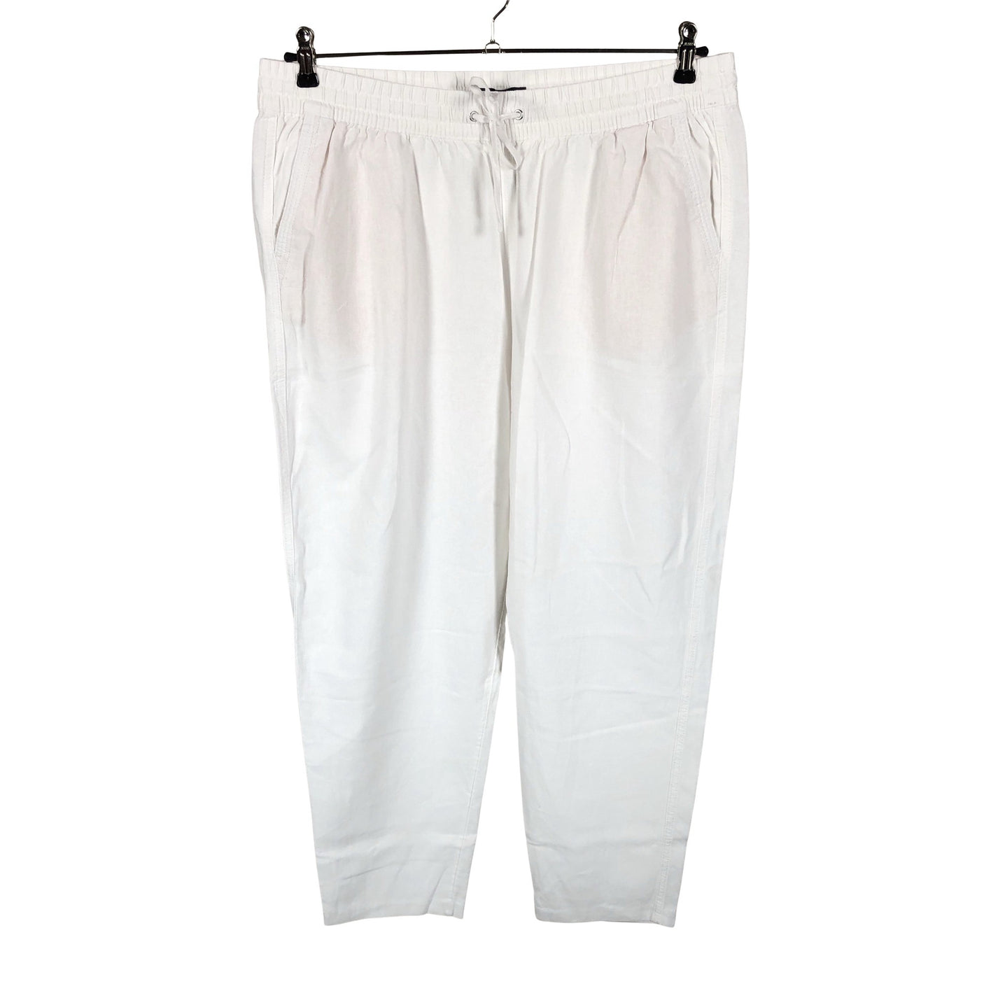 Naisten Marks&Spencer - Kangashousut, koko 46 - Valkoinen (1)