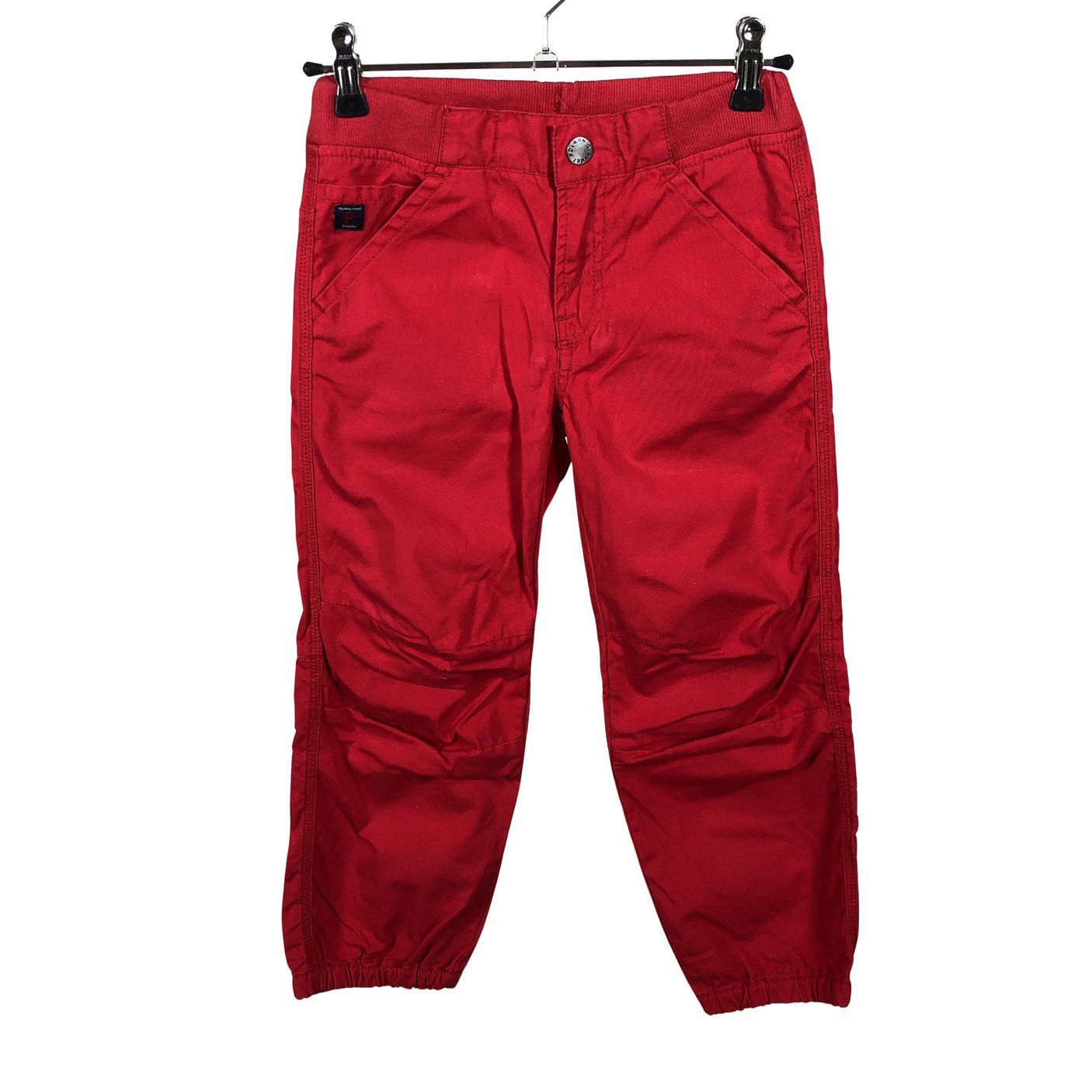 Unisex Polarn O. Pyret - Kangashousut, koko 110 - 116 - Punainen (1)