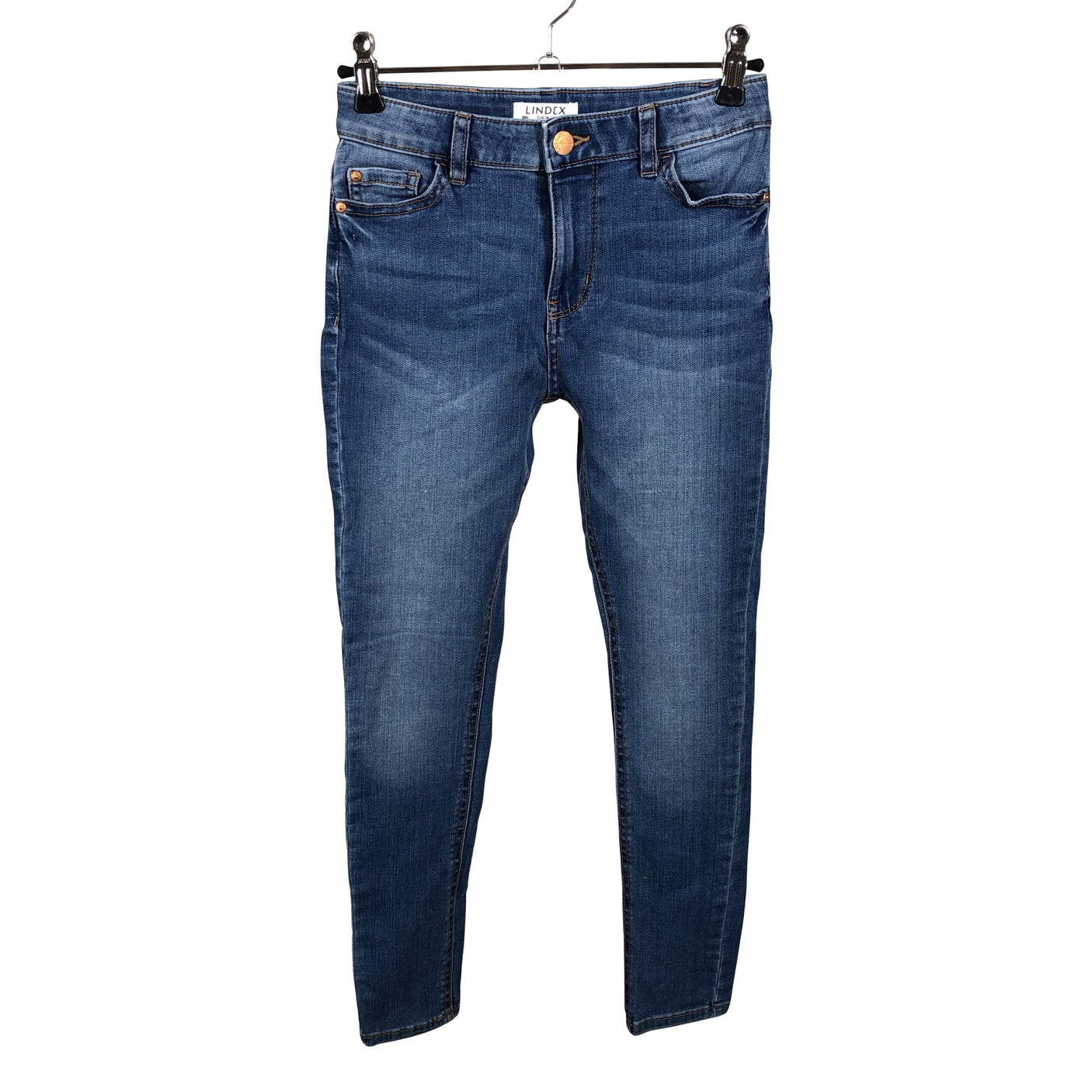 Unisex Lindex - Farkut, koko 140 - 146 - Sininen (1)
