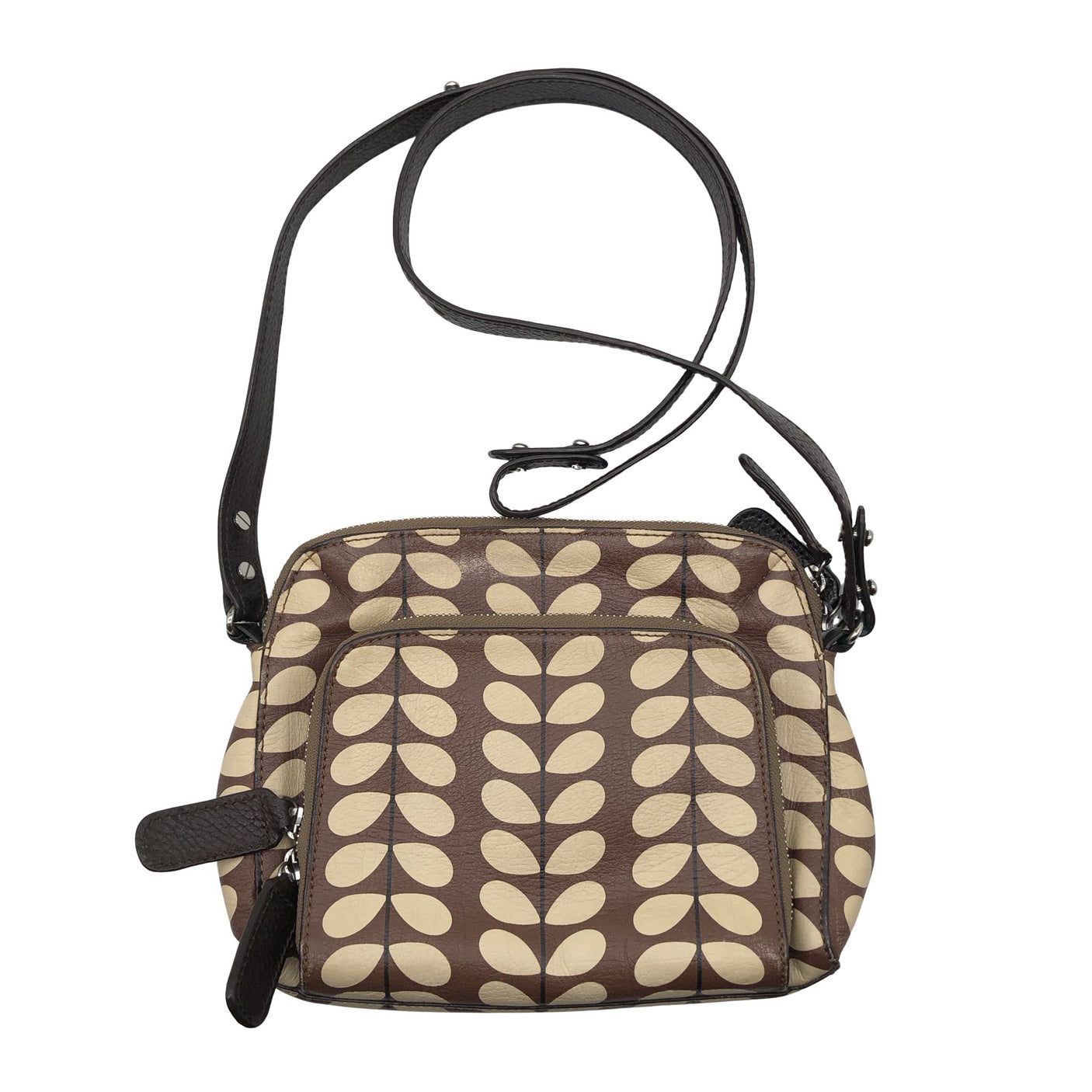Naisten Orla Kiely - Olkalaukku, koko Mini - Ruskea (1)