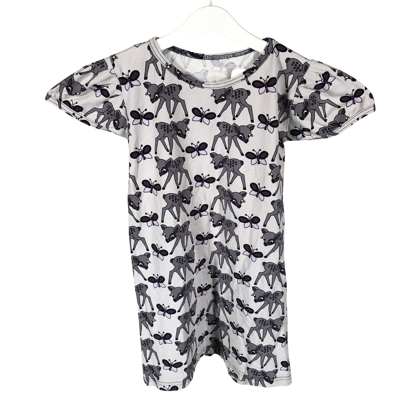 Tyttöjen Handmade - Trikoomekko, koko 122 - 128 - Harmaa (1)