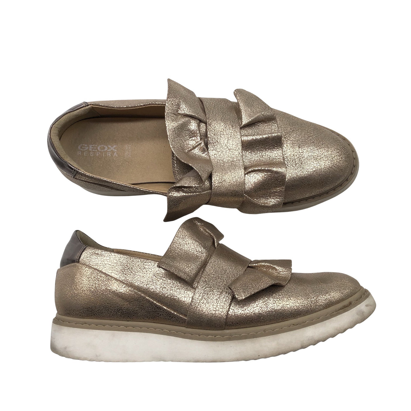 Naisten Geox - Loaferit, koko 40 - Kulta (1)
