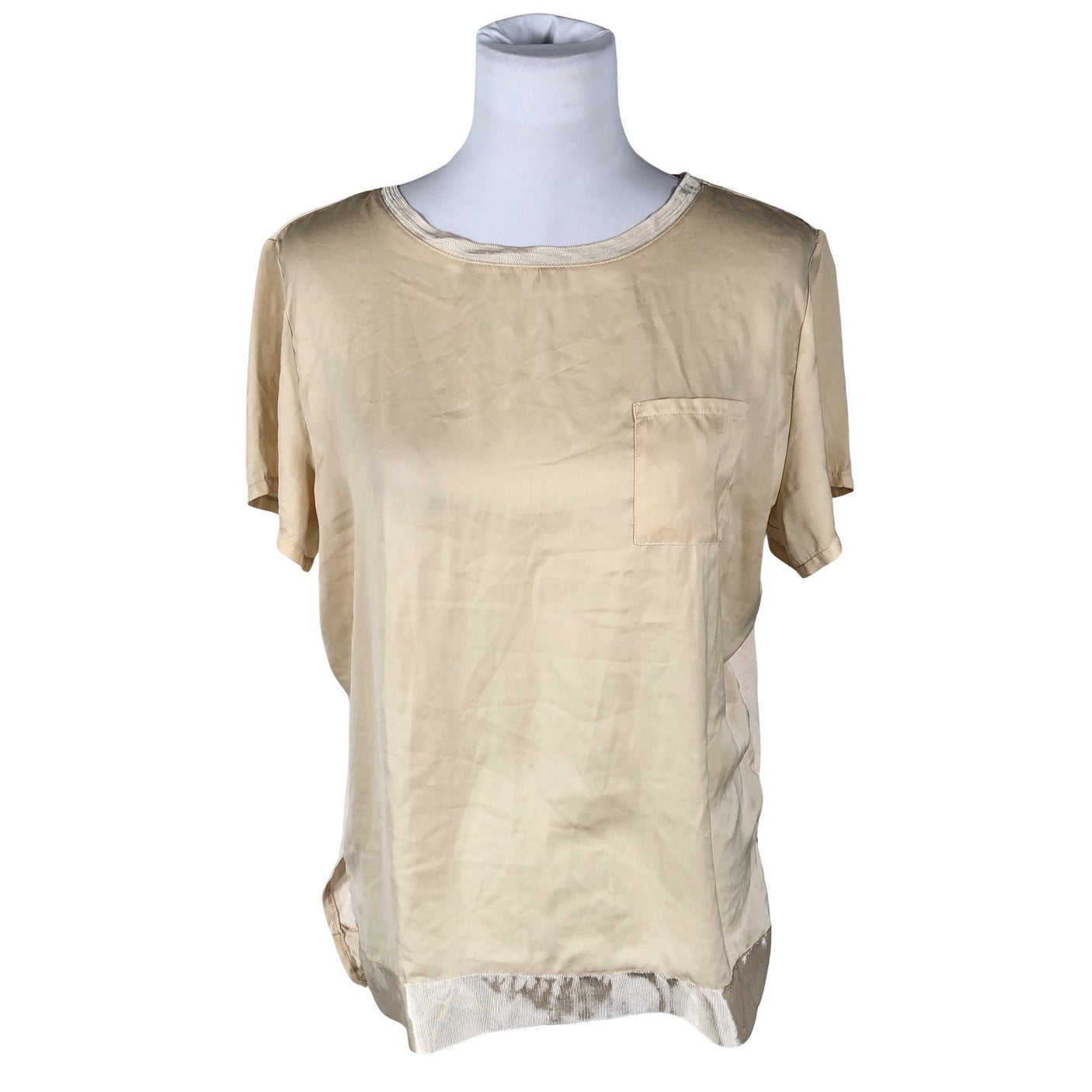 Naisten Christelle & Co - Lyhythihainen pusero, koko 40 - Beige (1)