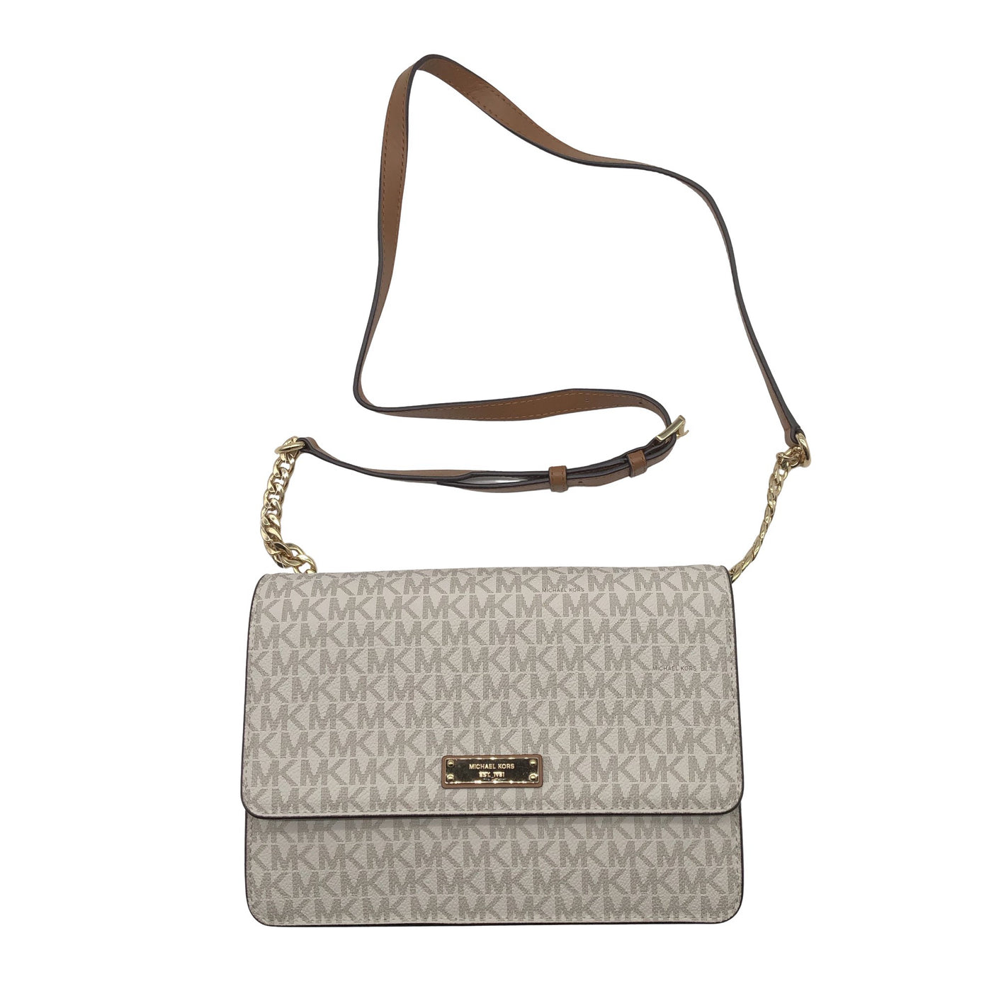 Naisten Michael Kors - Olkalaukku, koko Midi - Beige (1)