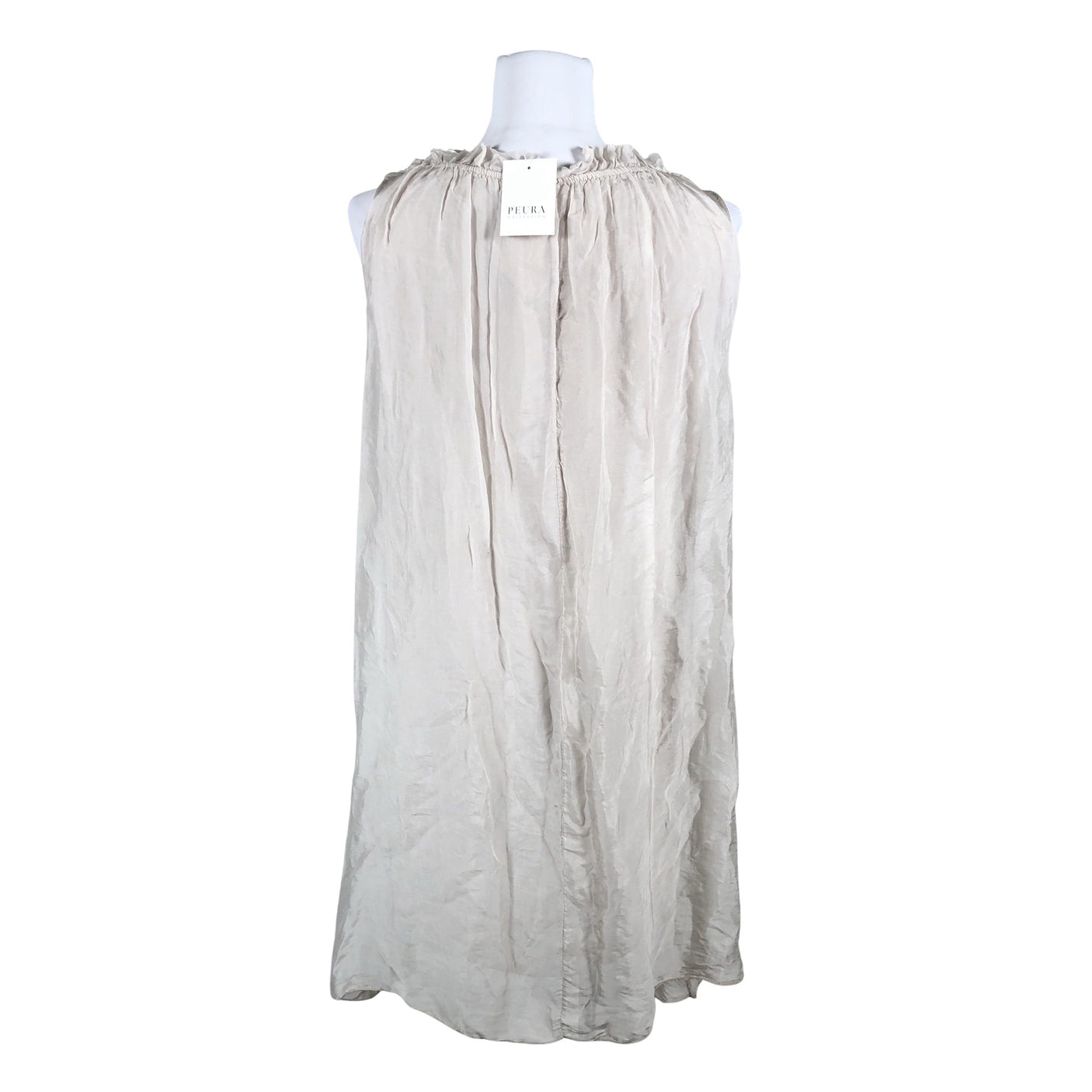 Naisten Peura - Sifonkimekko, koko 40 - Beige (2)