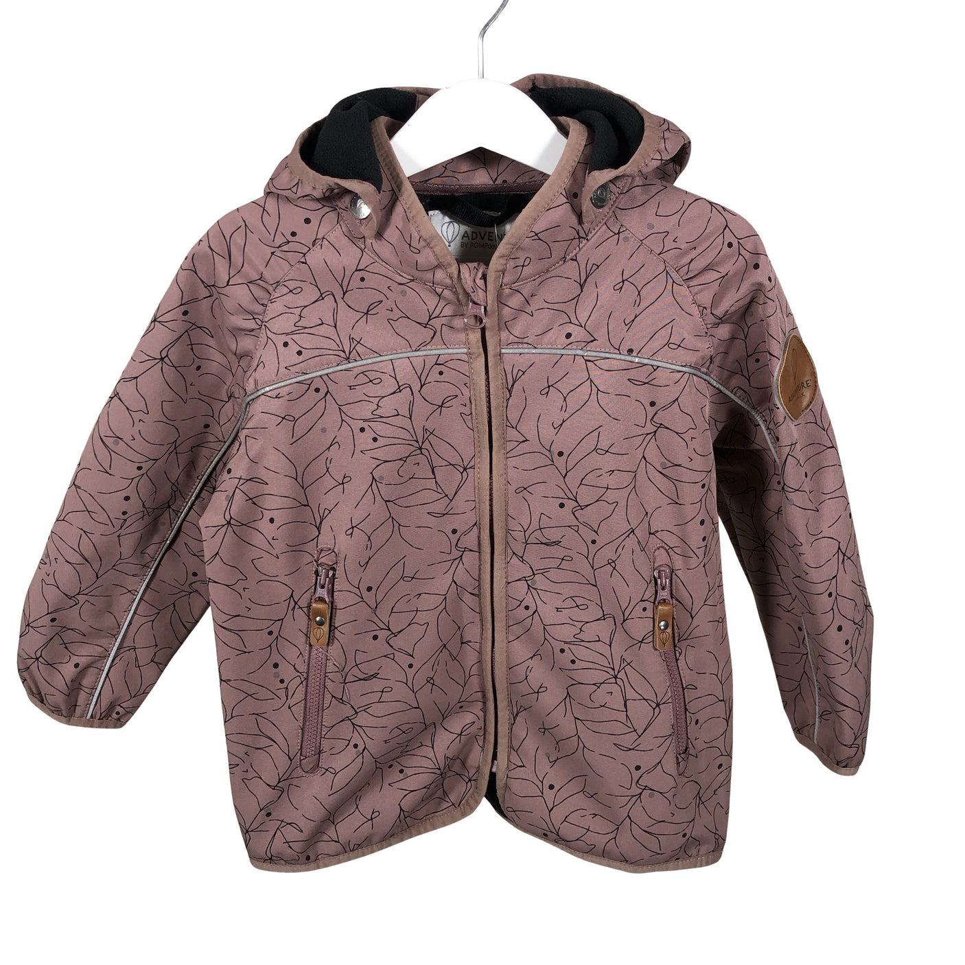 Tyttöjen POMPdeLUX - Softshell-takki, koko 98 - 104 - Violetti (1)