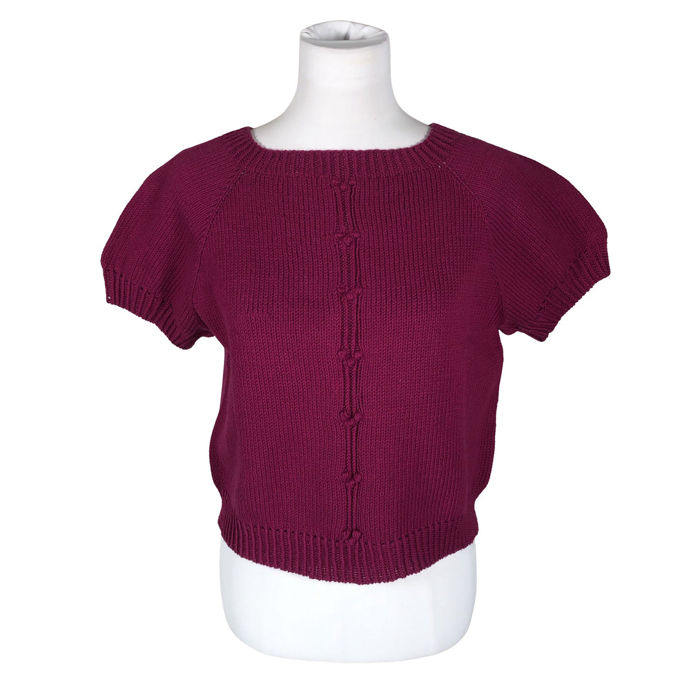 Naisten Handmade - Neulepaita, koko 38 - Violetti (1)
