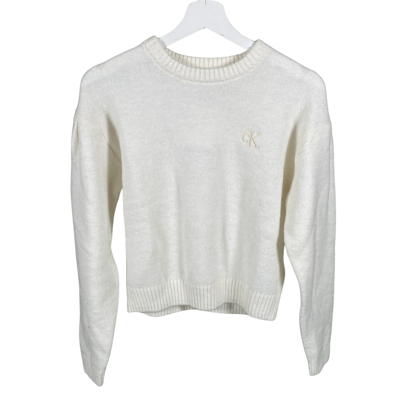 Unisex Calvin Klein Jeans - Neulepaita, koko 158 - 164 - Valkoinen (1)