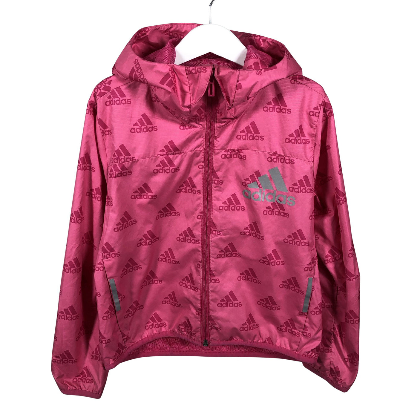 Tyttöjen Adidas - Urheilutakki, koko 122 - 128 - Pinkki (1)