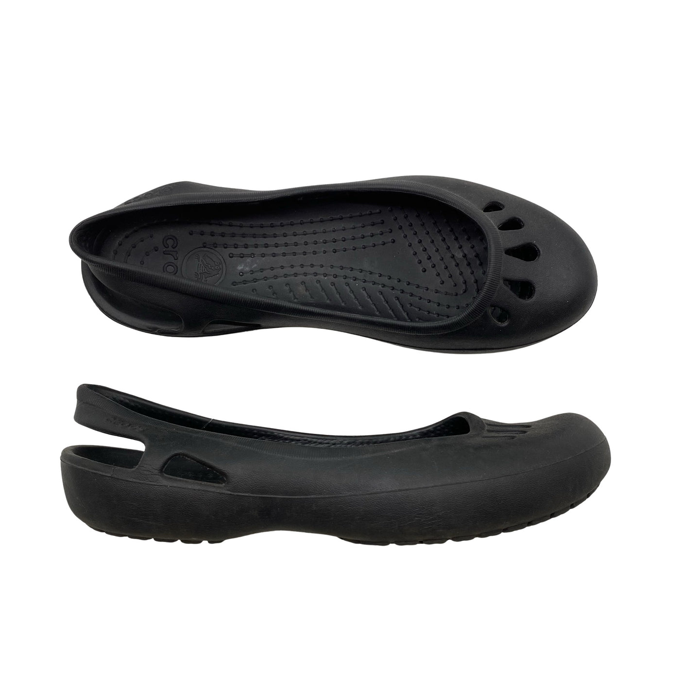 Naisten Crocs - Ballerinat, koko 38 - Musta (1)